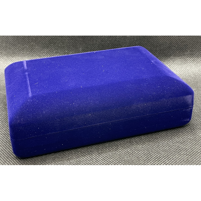 Футляр / Коробка для 1 монеты 25 рублей Ag бархат синяя (BOX)