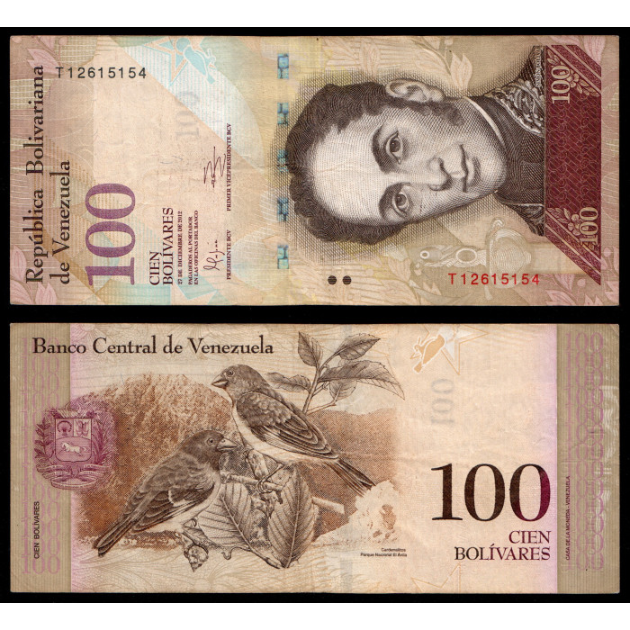 Венесуэла 100 Боливар 2012 год (BOX)