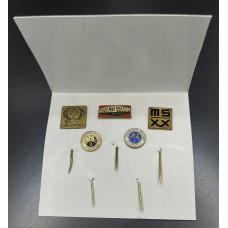 Чехословакия набор №6 из 5 Значков. Латунь, эмаль, булавка