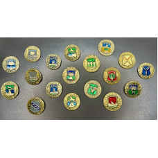 Набор из 18 Значков Города / Гербы. Серия Древняя Русь