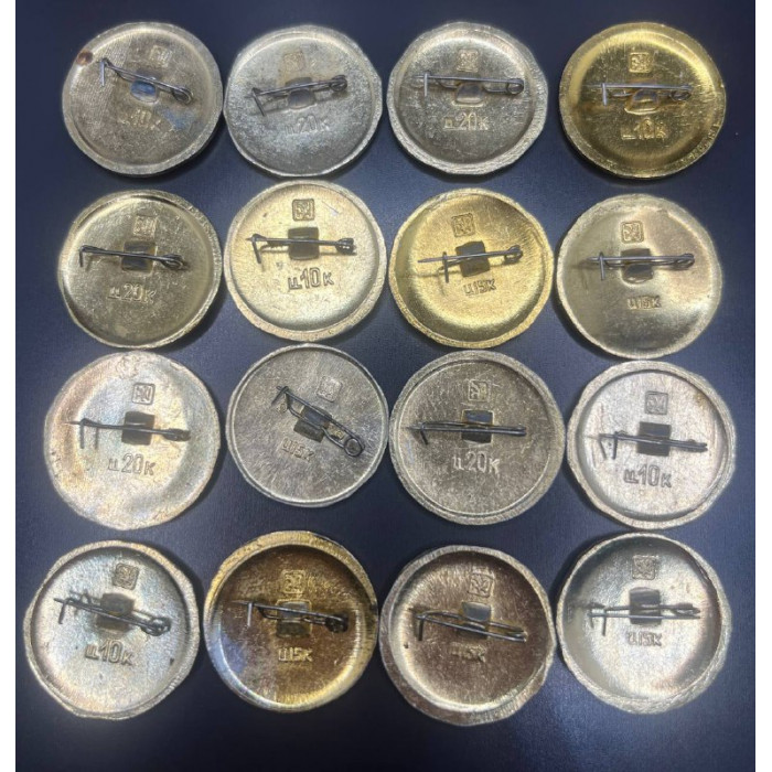 Набор из 16 Значков Города / Гербы №3. Серия Древний Герб