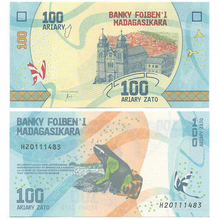 Мадагаскар 100 Ариари 2017 год UNC P# 97a