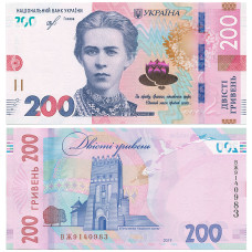 Украина 200 Гривен 2019 год UNC P# 131a