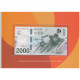 Южная Корея 2000 Вон 2017 год UNC P# 58a Зимние Олимпийские Игры 2018 Года В Пхенчхане В конверте