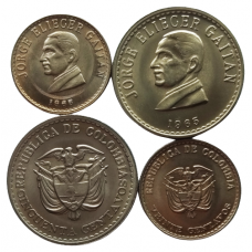 Колумбия 20 50 сентаво 1965 год UNC Набор из 2 монет