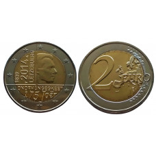 Люксембург 2 евро 2014 год UNC KM# 129 175 лет нации