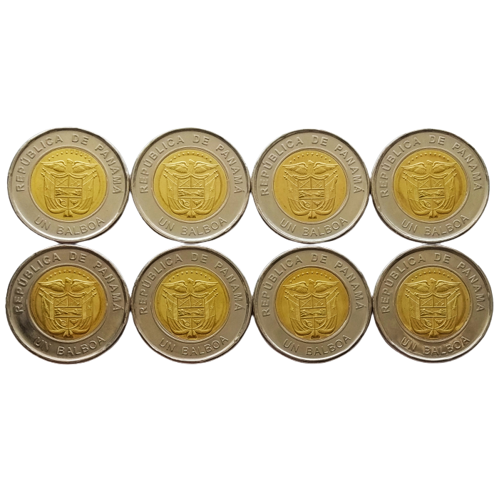 Панама 1 бальбоа 2019 год UNC UC# 109-115 200 Набор из 8 монет