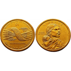 США 1 доллар 2010 D год UNC KM# 474 Пояс Гайавата Сакагавея Коренные американцы