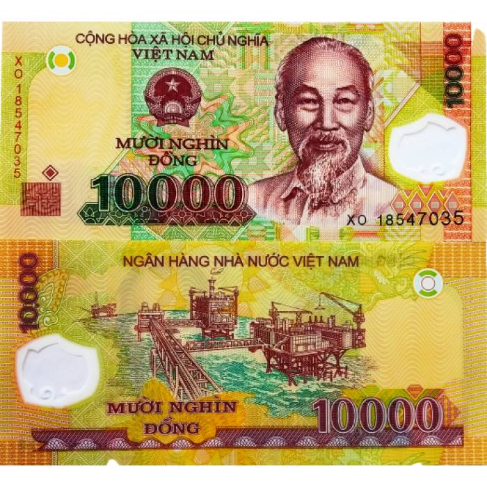 Вьетнам 10000 донг 2018 год UNC P-119k
