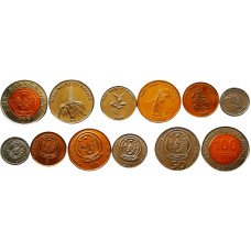 Руанда 1 5 10 20 50 100 франков 2003-2011 год UNC Набор из 6 монет