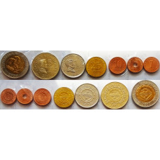 Филиппины 1 5 10 25 сентимо 1 5 10 писо 2005-2014 год UNC Набор из 7 монет