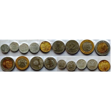 Молдавия Молдова 1 5 10 25 50 бани 1 2 5 10 лей 2008-2018 год Набор из 9 монет