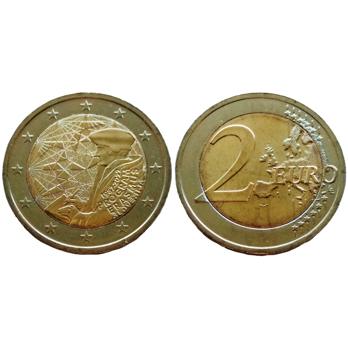 Словения 2 евро 2022 год UNC UC# 109 35 лет программе Эразмус