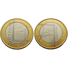 Словения 3 евро 2014 год UNC KM# 118 200 лет со дня рождения Янеша Пухара