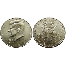 США 1/2 доллара 2009 P год UNC KM# A202b Полдоллара Кеннеди