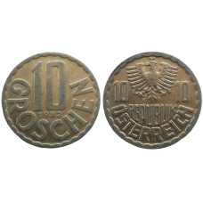 Австрия 10 грошей 1982 год XF+ KM# 2878