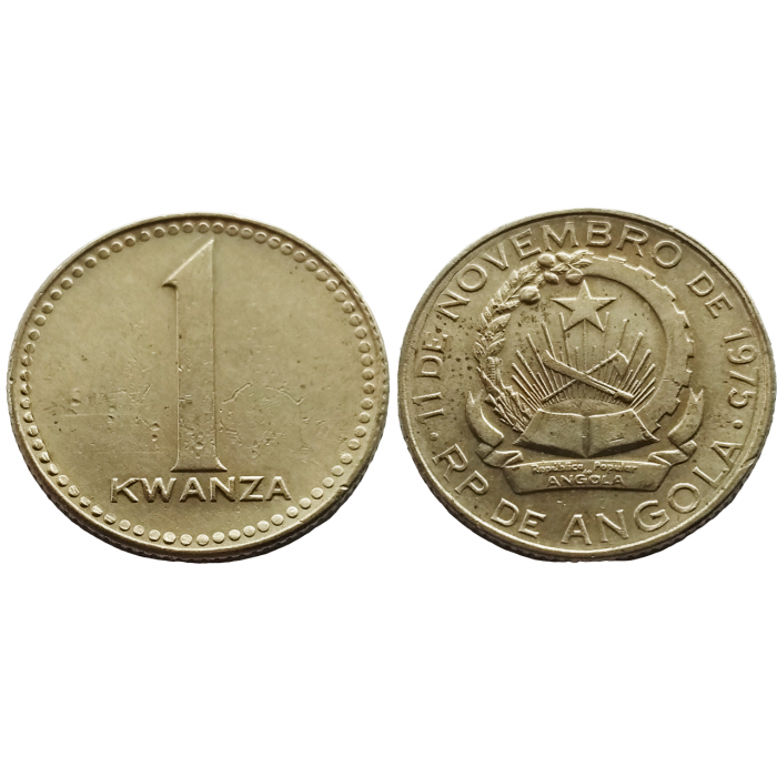 Ангола 1 кванза 1977 год KM# 83