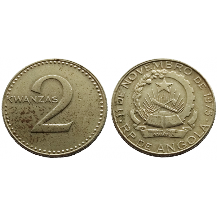 Ангола 2 кванзы 1977 год KM# 84