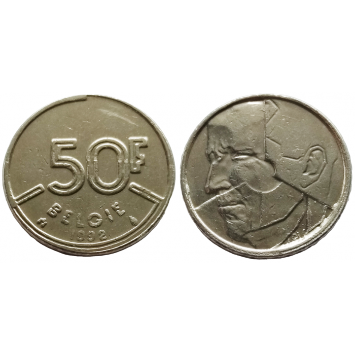 Бельгия 50 франков 1992 год KM# 169