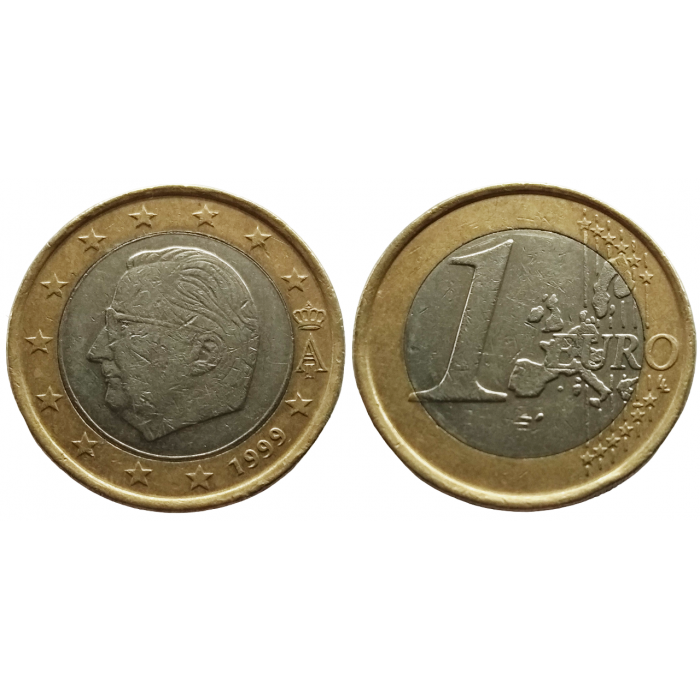 Бельгия 1 евро 1999 год KM# 230