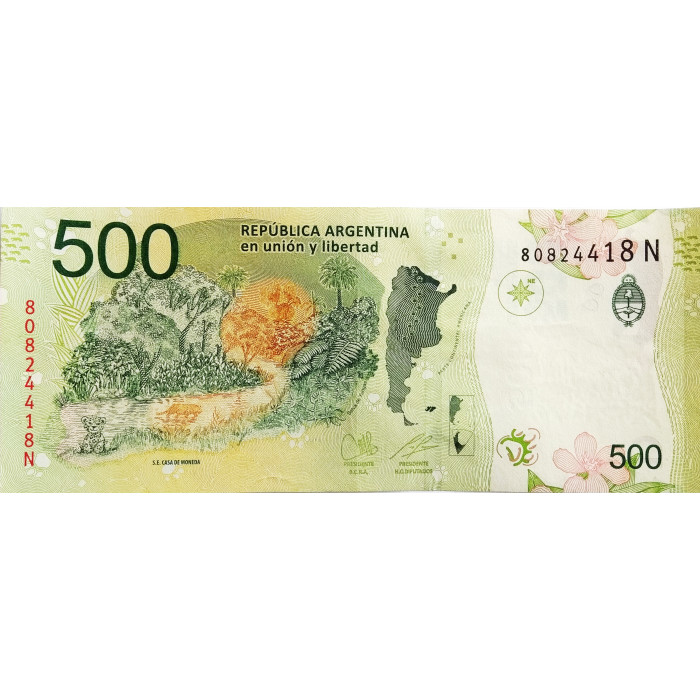 Аргентина 500 песо 2019 год UNC P-365c 