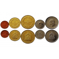 Гондурас 1 5 10 20 50 сентаво 1957-2006 год UNC Набор из 5 монет