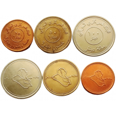Ирак 25 50 100 динаров 2004 год UNC Набор из 3 монет