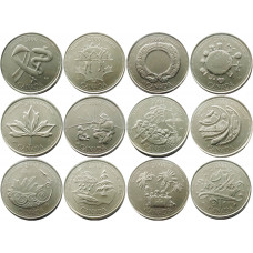 Канада 25 центов 2000 год UNC Миллениум Набор из 12 монет
