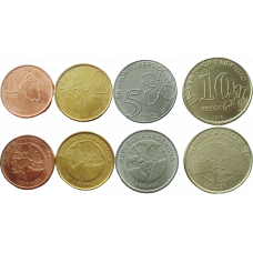 Аргентина 1 2 5 10 песо 2017-2020 год UNC UC# 1-4 Набор из 4 монет