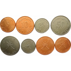Оман 5 10 25 50 байз 2020 год UNC Набор из 4 монет