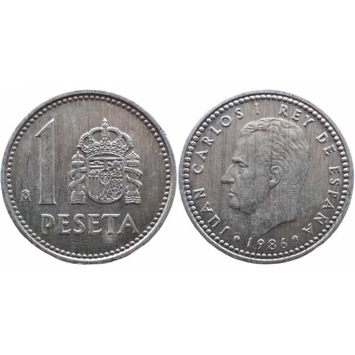 Испания 1 песета 1986 год KM# 821