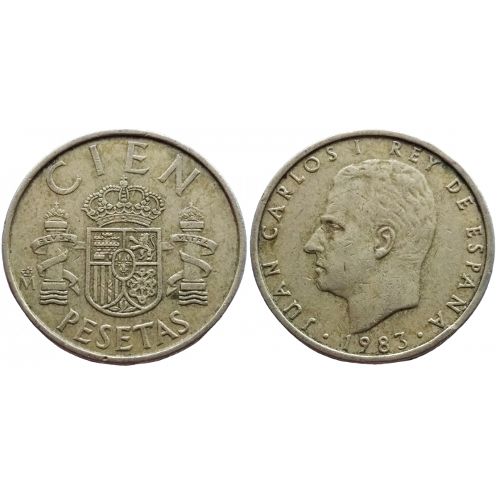Испания 100 песет 1983 год KM# 826