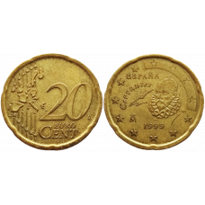 Испания 20 евроцентов 1999 год KM# 1044