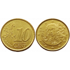 Италия 10 евроцентов 2006 год KM# 213
