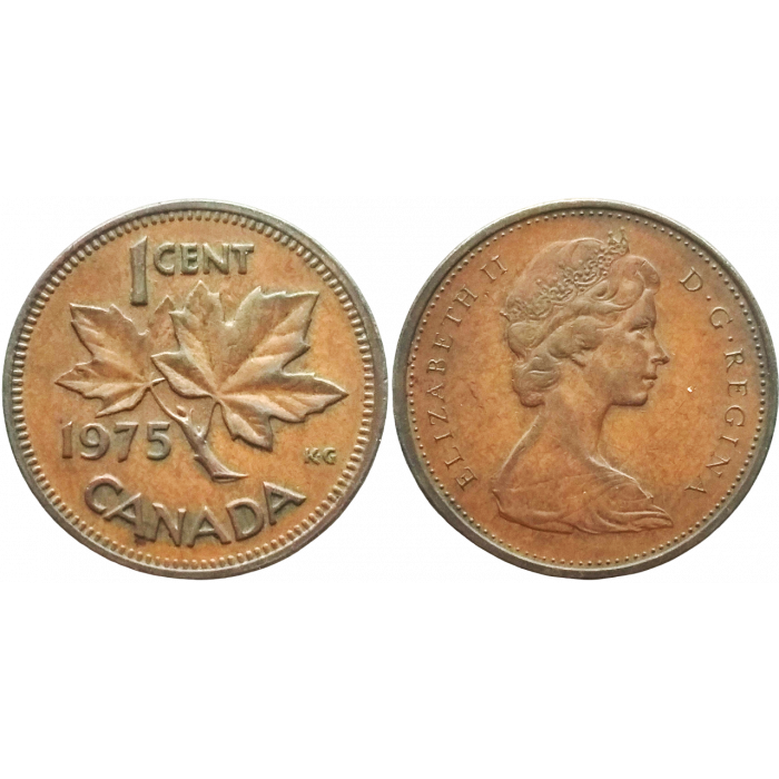 Канада 1 цент 1975 год KM# 59