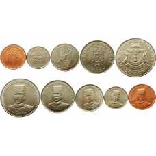 Бруней 1 5 10 20 50 сенов 1994-2005 год XF Набор из 5 монет