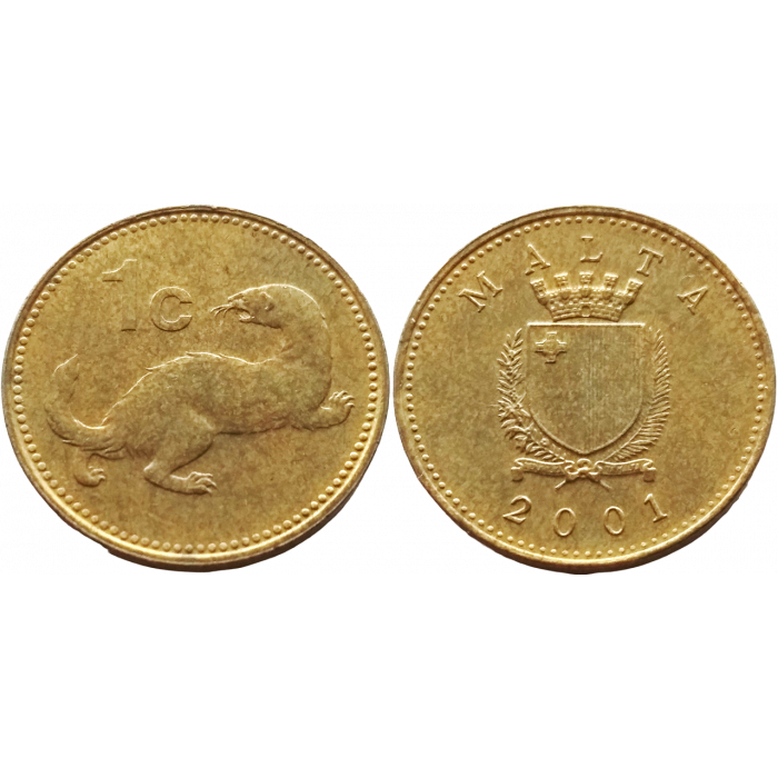 Мальта 1 цент 2001 год KM# 93