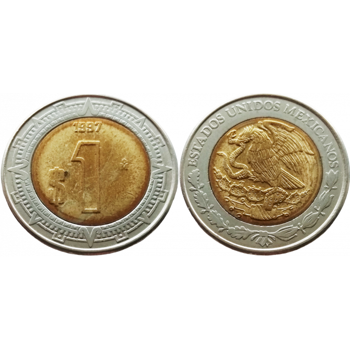 Мексика 1 песо 1997 год KM# 603