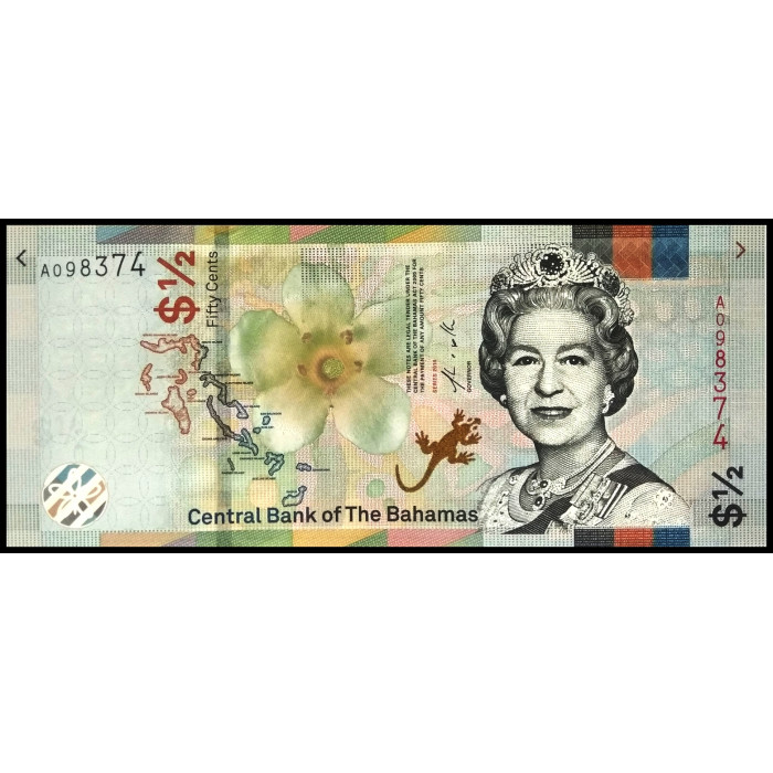 Багамские Острова 1/2 Доллара 2019 год UNC P-76Аa