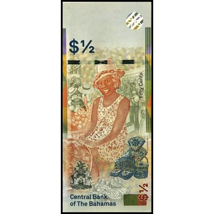 Багамские Острова 1/2 Доллара 2019 год UNC P-76Аa
