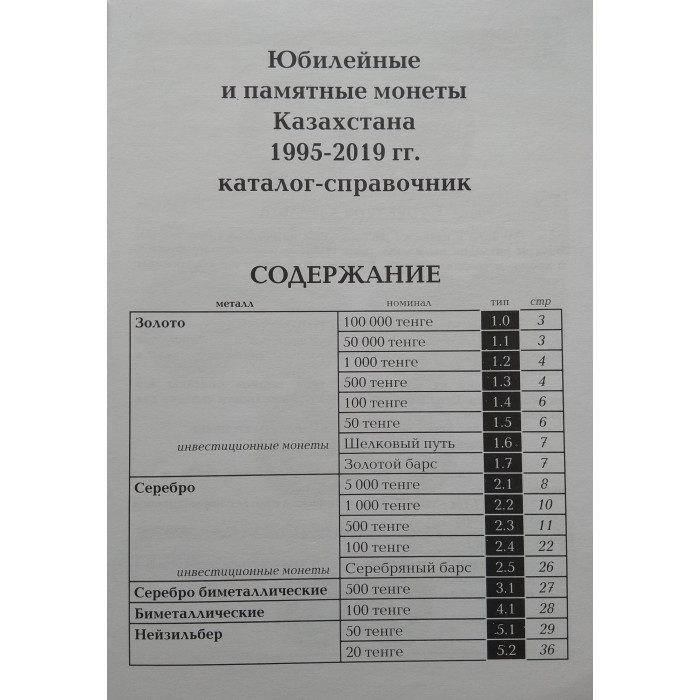 Каталог-справочник Монеты Казахстана 1995-2019 гг.