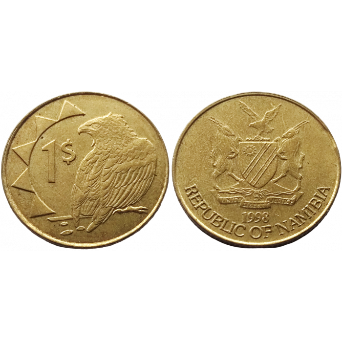 Намибия 1 доллар 1998 год XF KM# 4