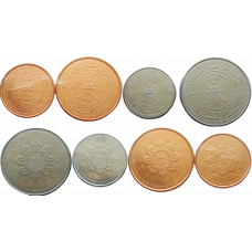 Оман 5 10 25 50 байз 2015 год UNC 45 лет Султанату Оман Набор из 4 монет