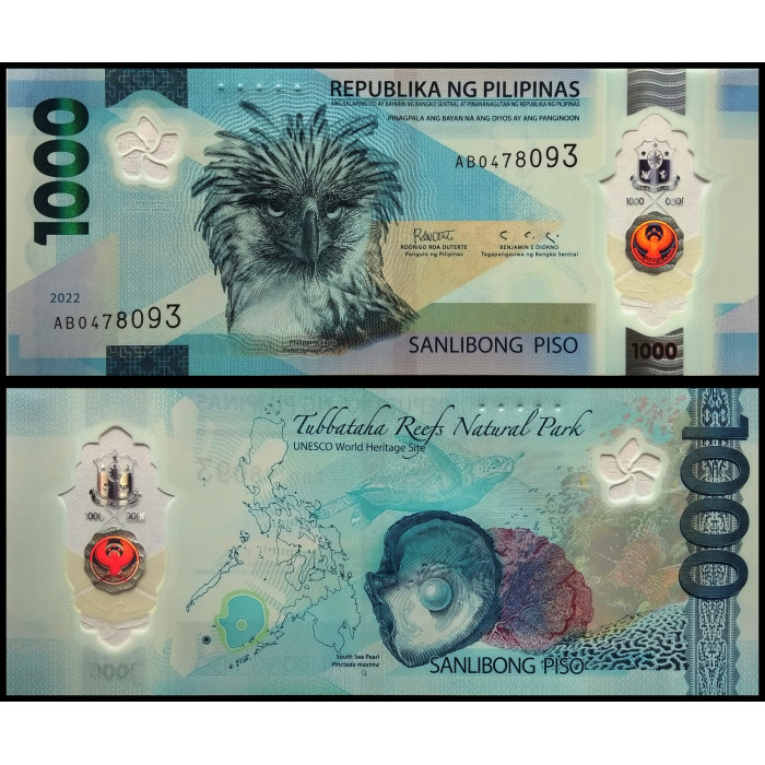 Филиппины 1000 писо 2022 год UNC P-229a