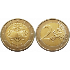 Ирландия 2 евро 2007 год UNC KM# 53 50 лет подписания Римского договора