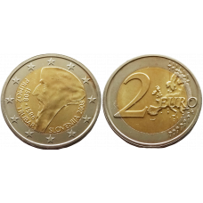 Словения 2 евро 2008 год UNC KM# 80 500 лет со дня рождения Приможа Трубара
