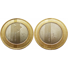 Словения 3 евро 2021 год UNC UC# 221 30 лет государственности Республики Словения