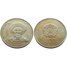 Казахстан 100 Тенге 2016 год UNC KM# 331 Портреты на банкнотах - Абулхайр-хан