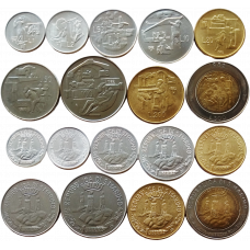 Сан-Марино 1 2 5 10 20 50 100 200 500 лир 1982 год UNC Социальные достижения Набор из 9 монет