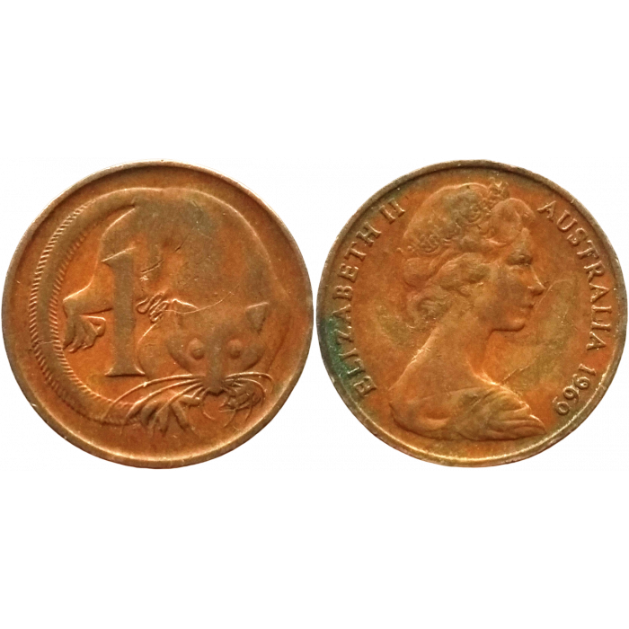 Австралия 1 цент 1969 год KM# 62